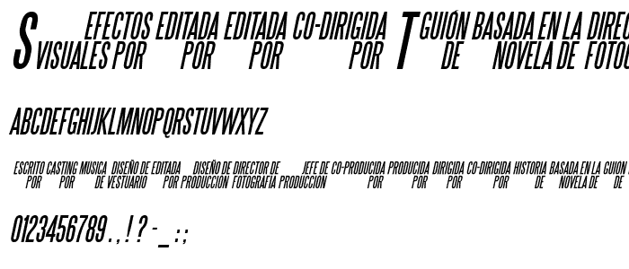Steel Tongs Esp Italic font